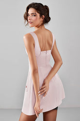 Minivestido de reloj de arena - Rosa